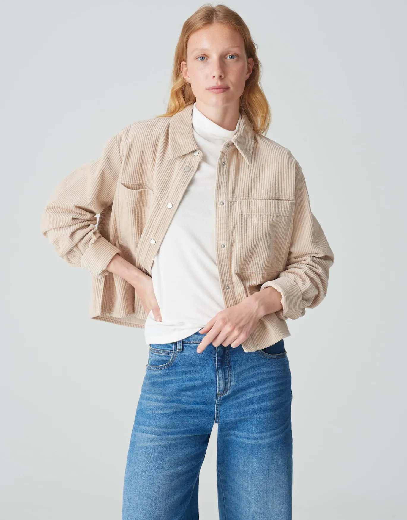 Damen OPUS Blusen^Cordbluse Falba Beige Online Bestellen