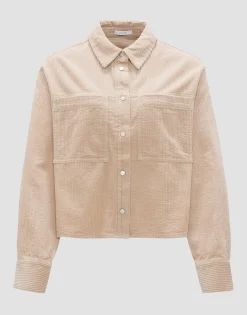 Damen OPUS Blusen^Cordbluse Falba Beige Online Bestellen