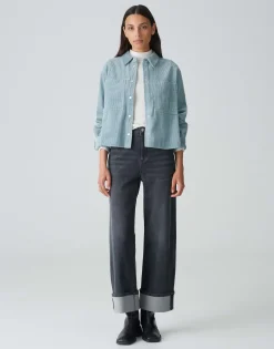 Damen OPUS Blusen^Cordbluse Falba Blau Online Bestellen