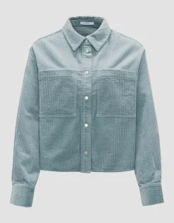 Damen OPUS Blusen^Cordbluse Falba Blau Online Bestellen