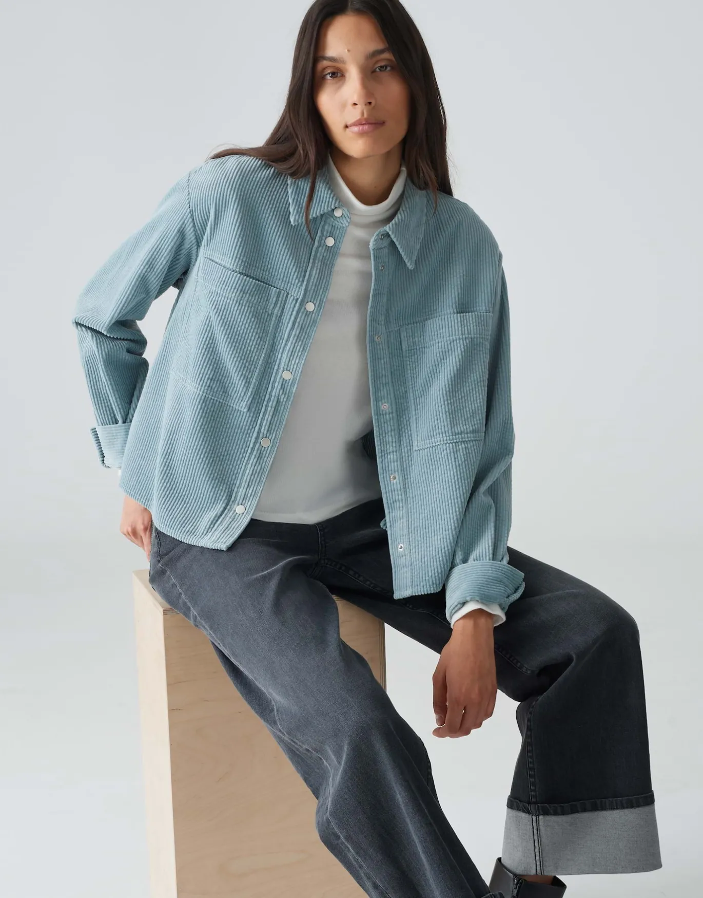 Damen OPUS Blusen^Cordbluse Falba Blau Online Bestellen