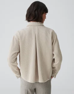Damen OPUS Blusen^Cordbluse Fanki Beige Online Bestellen