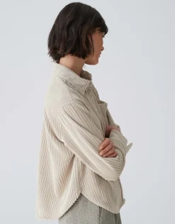 Damen OPUS Blusen^Cordbluse Fanki Beige Online Bestellen