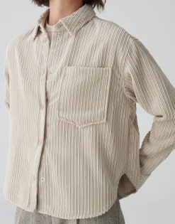 Damen OPUS Blusen^Cordbluse Fanki Beige Online Bestellen