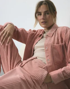 Damen OPUS Blusen^Cordbluse Fanki Rosé Online Bestellen