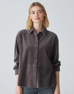 Damen OPUS Blusen^Cordbluse Flevo Grau Online Bestellen