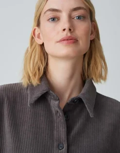 Damen OPUS Blusen^Cordbluse Flevo Grau Online Bestellen