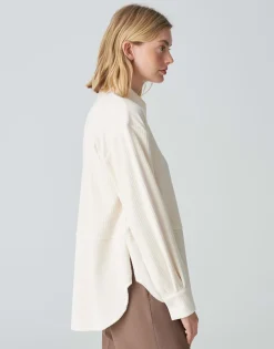 Damen OPUS Blusen^Cordbluse Flevo Weiß Online Bestellen