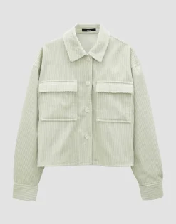 Damen OPUS Blusen^Cordbluse Zohanna Grün Online Bestellen