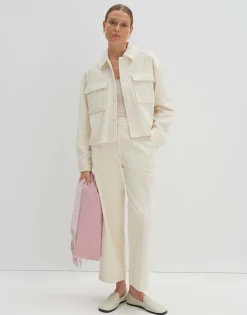 Damen OPUS Blusen^Cordbluse Zohanna Weiß Online Bestellen