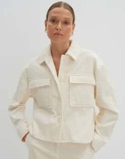 Damen OPUS Blusen^Cordbluse Zohanna Weiß Online Bestellen