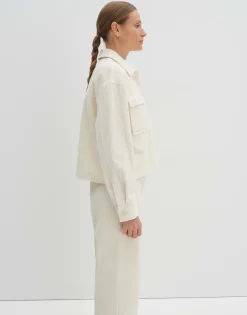 Damen OPUS Blusen^Cordbluse Zohanna Weiß Online Bestellen