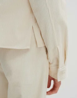 Damen OPUS Blusen^Cordbluse Zohanna Weiß Online Bestellen