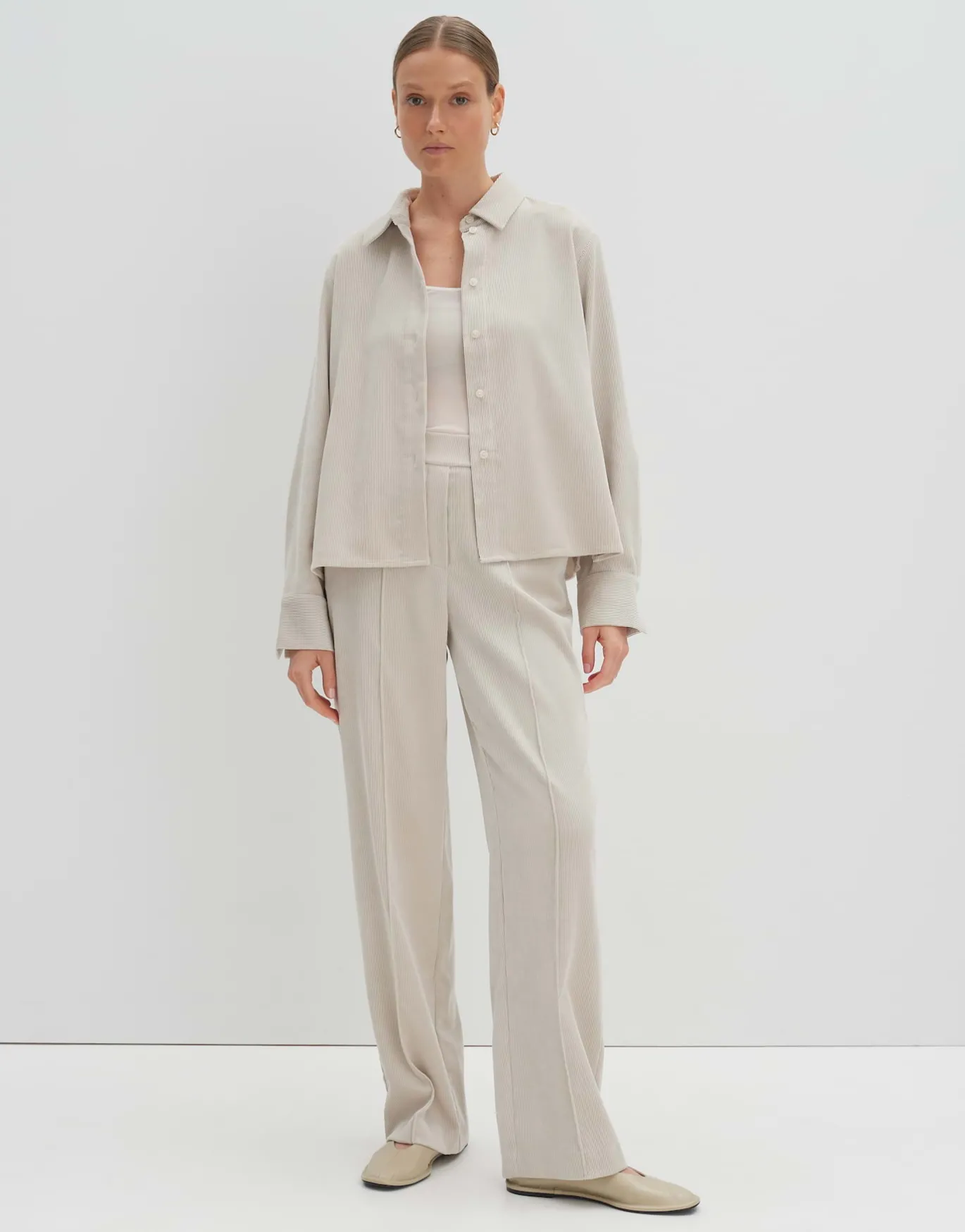 Damen OPUS Hosen^Cordhose Cenya Corduroy Beige Online Bestellen