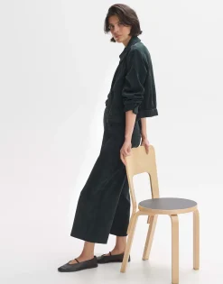 Damen OPUS Hosen^Cordhose Misha Babycord Grün Online Bestellen