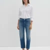 Damen OPUS Jeans^Cropped Relaxed Jeans Corah Iconic Blau Online Bestellen