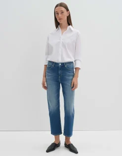 Damen OPUS Jeans^Cropped Relaxed Jeans Corah Iconic Blau Online Bestellen