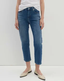 Damen OPUS Jeans^Cropped Relaxed Jeans Corah Blau Online Bestellen