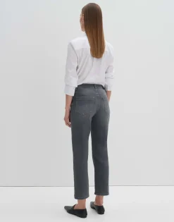 Damen OPUS Jeans^Cropped Relaxed Jeans Corah Iconic Grau Online Bestellen