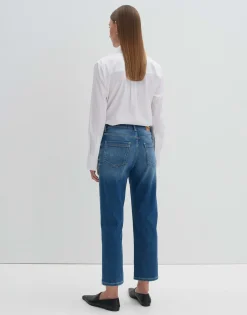 Damen OPUS Jeans^Cropped Relaxed Jeans Corah Iconic Blau Online Bestellen