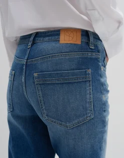 Damen OPUS Jeans^Cropped Relaxed Jeans Corah Iconic Blau Online Bestellen