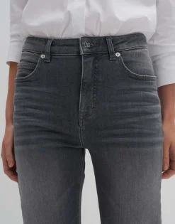 Damen OPUS Jeans^Cropped Relaxed Jeans Corah Iconic Grau Online Bestellen