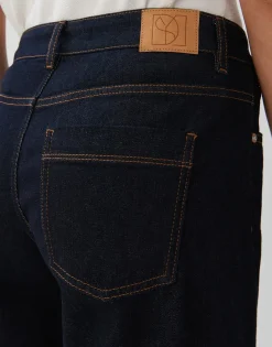 Damen OPUS Jeans^Cropped Wide Jeans Cellma Turn Up Blau Online Bestellen