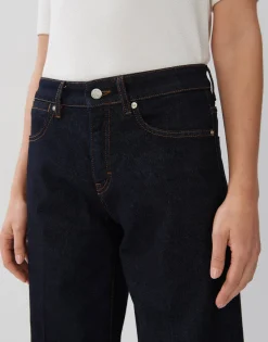 Damen OPUS Jeans^Cropped Wide Jeans Cellma Turn Up Blau Online Bestellen