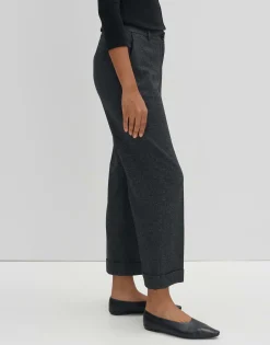 Damen OPUS Hosen^Culotte Cisilia Mélange Schwarz Online Bestellen
