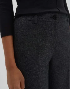 Damen OPUS Hosen^Culotte Cisilia Mélange Schwarz Online Bestellen