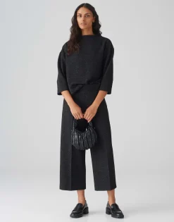 Damen OPUS Hosen^Culotte Misha Festive Schwarz Online Bestellen