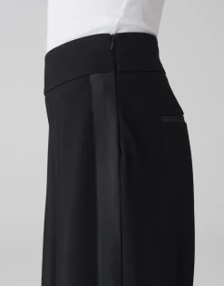 Damen OPUS Hosen^Culotte Misha Satin Schwarz Online Bestellen