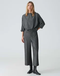 Damen OPUS Hosen^Culotte Misha Tradition Schwarz Online Bestellen