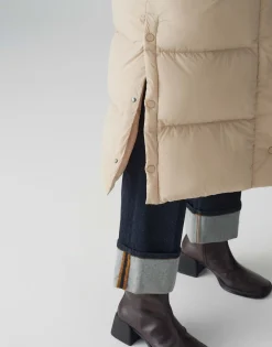 Damen OPUS Jacken / Mäntel^Daunenmantel Halline Beige Online Bestellen