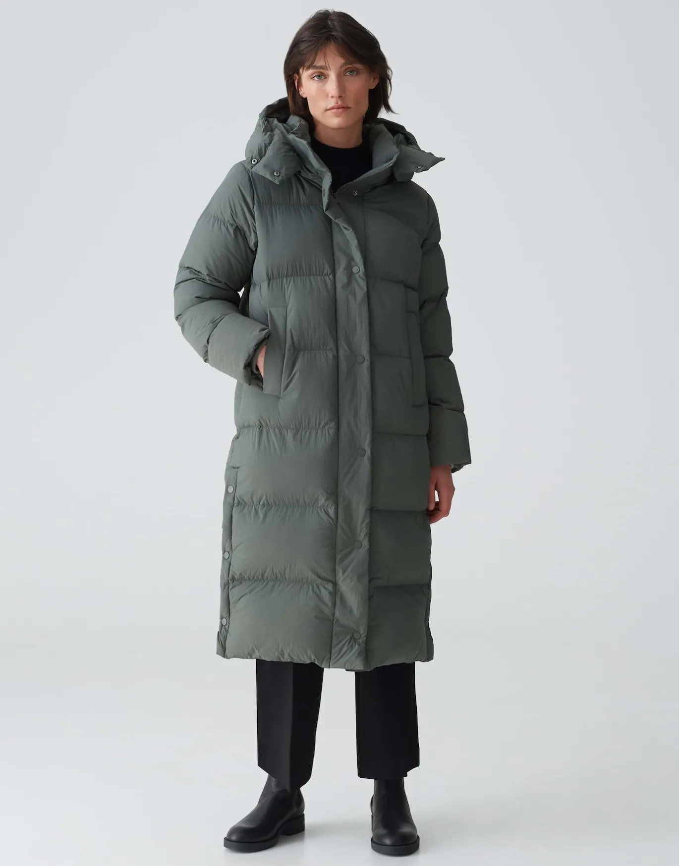 Damen OPUS Jacken / Mäntel^Daunenmantel Halline Grün Online Bestellen