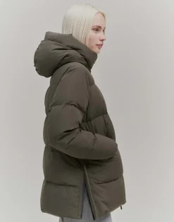 Damen OPUS Jacken / Mäntel^Daunenmantel Vanouk Grün Online Bestellen