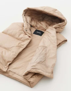 Damen OPUS Jacken / Mäntel | Blazer / Westen^Daunenweste Vausti Beige Online Bestellen