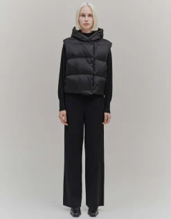 Damen OPUS Jacken / Mäntel | Blazer / Westen^Daunenweste Vausti Schwarz Online Bestellen