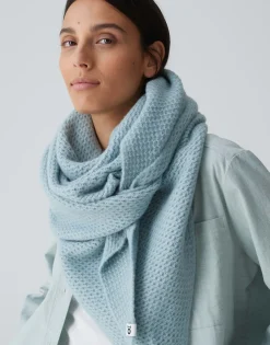Damen OPUS Accessoires^Dreieckstuch Afraasi Scarf Blau Online Bestellen