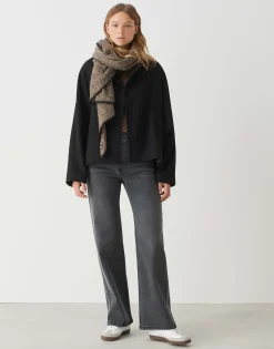 Damen OPUS Accessoires^Dreieckstuch Amadsi Mix Braun Online Bestellen