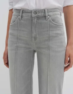 Damen OPUS Jeans^Flared Jeans Carie Line Grau Online Bestellen
