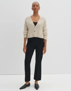 Damen OPUS Hosen^Flared Pants Curinna Detail Schwarz Online Bestellen