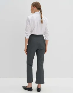 Damen OPUS Hosen^Flared Pants Curinna Mélange Grau Online Bestellen