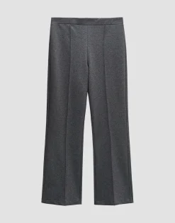 Damen OPUS Hosen^Flared Pants Curinna Mélange Grau Online Bestellen