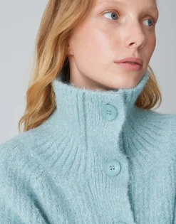 Damen OPUS Strick^Grobstrickjacke Dazzi Blau Online Bestellen