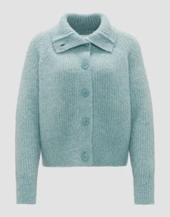 Damen OPUS Strick^Grobstrickjacke Dazzi Blau Online Bestellen