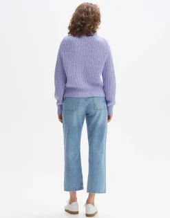 Damen OPUS Strick^Grobstrickjacke Dokuli Lila Online Bestellen