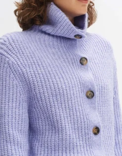 Damen OPUS Strick^Grobstrickjacke Dokuli Lila Online Bestellen
