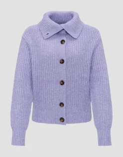 Damen OPUS Strick^Grobstrickjacke Dokuli Lila Online Bestellen