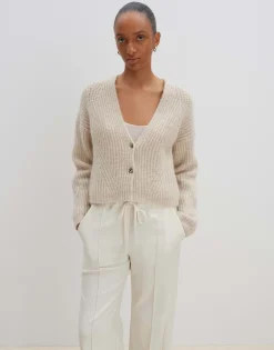 Damen OPUS Strick^Grobstrickjacke Triya Beige Online Bestellen